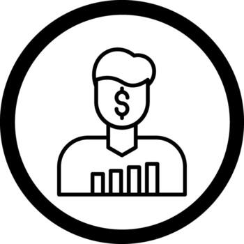 Trader Modern Shape Style Graphic vector