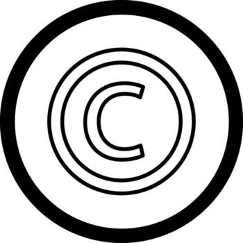 Copyright Color Block Style Badge vector