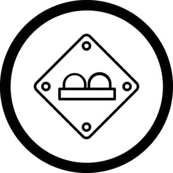 Uneven Futuristic User Interface Mark vector