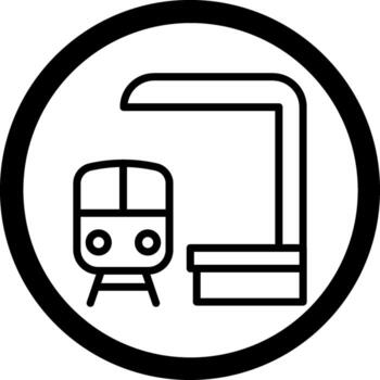 tren estación moderno tecnología establecido objeto vector