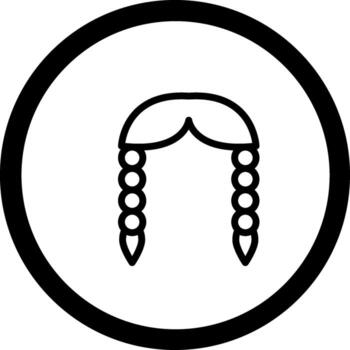 Braids Muted Color Tone Element vector