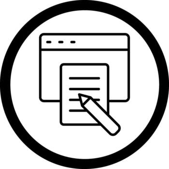 Copywriter Color Block Style Badge vector