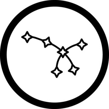 Constellation User Friendly Sketch Drawing vector