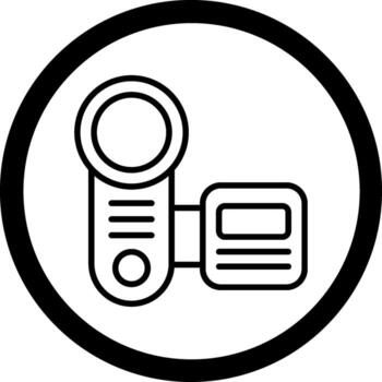 Recorder Color Block Style Badge vector