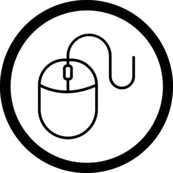 Mouse Clean Frame Design Object vector