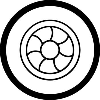 Fan Responsive App UI Shape vector