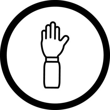 mano codificado usuario interfaz símbolo vector