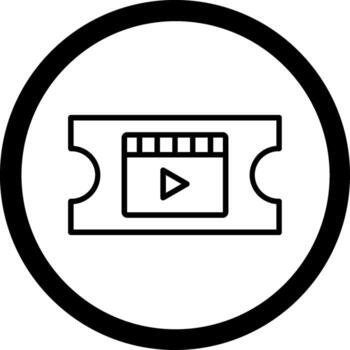 Ticket Geometric Mobile App Mark vector