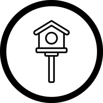 Bird Feeder Web Based Design Element vector