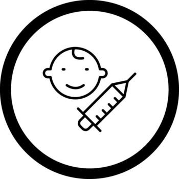 Immunization Shadowed Flat UI Design vector