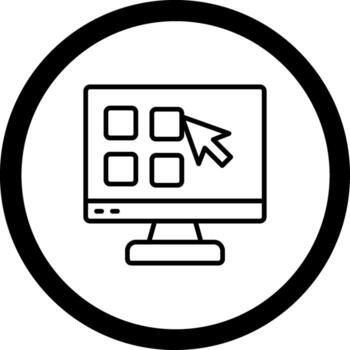 Select Mobile Application Style Illustration vector