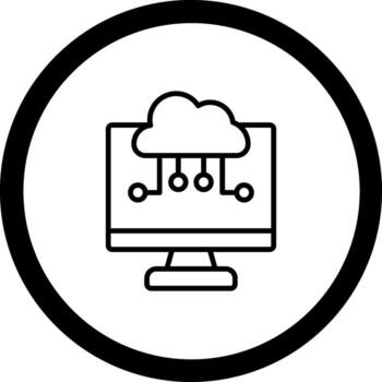 nube informática modular gráfico formar vector