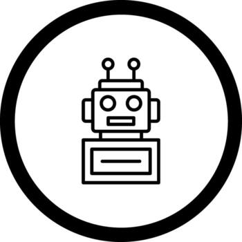 robot degradado estilo diseño elemento vector