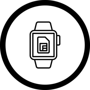 Sim Card Pixel Grid Based Artwork vector