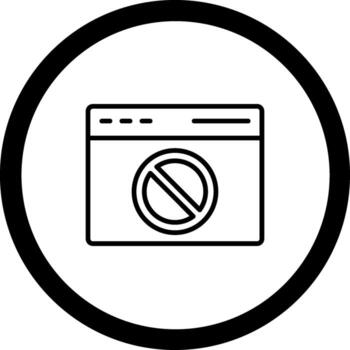 Ad Block Clean User Interface Concept vector