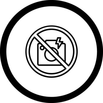 No Flash Minimal Graphic Visual Element vector