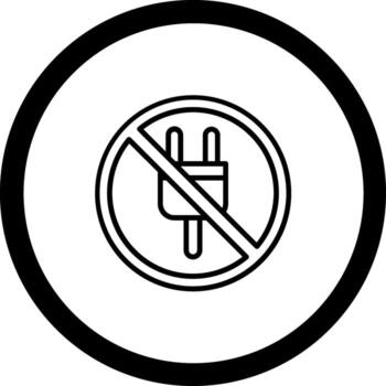 No Plug Sharp Edge Style Visual vector