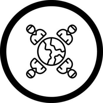 cruzar país codificado usuario interfaz símbolo vector