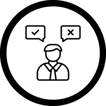 Dscision Making Creative Grid Based Symbol vector