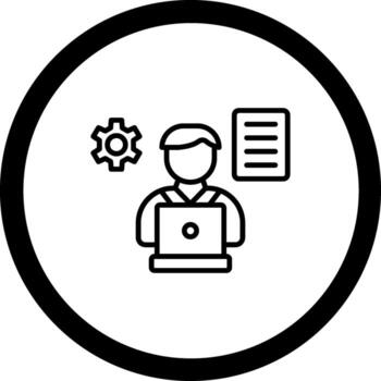 multitalentoso codificado usuario interfaz símbolo vector