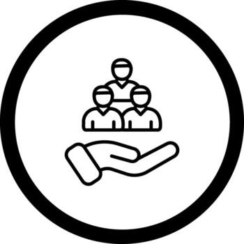 Inclusive Handcrafted User Interface Symbol vector