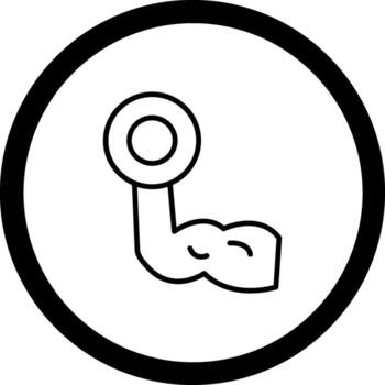 bíceps rizo codificado usuario interfaz símbolo vector