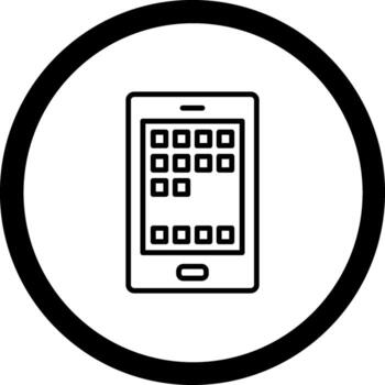 Home Screen Abstract User Interface Visual vector