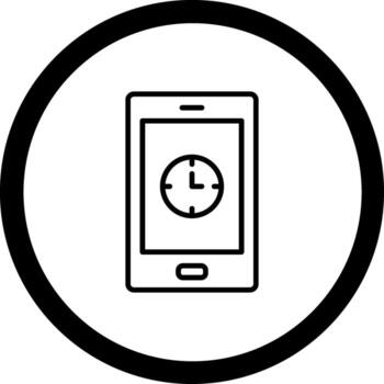 Clock App Digital Technology Style Element vector
