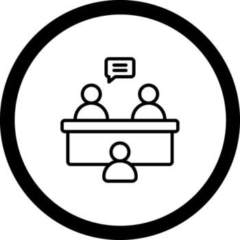 trabajo entrevista sutil usuario interfaz gráfico vector