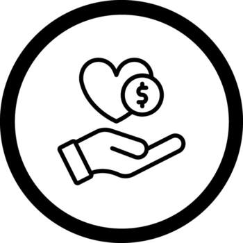 Philanthropy Custom Line Based Element vector