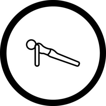 Plank Pose Phalakasana Three Dimensional Interface Shape vector