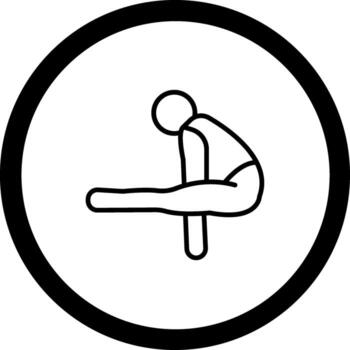 Firefly Pose Tittibhasana Modular Graphic Form vector