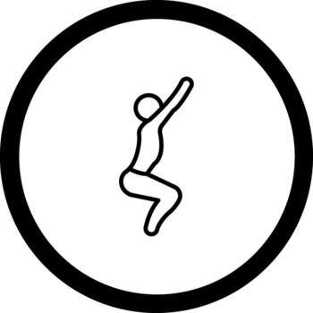 Eagle Pose Garudasana Interactive User Interface Design vector