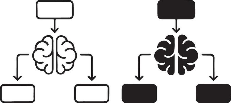 The brain is divided into two parts, one is a brain and the other is a brain vector