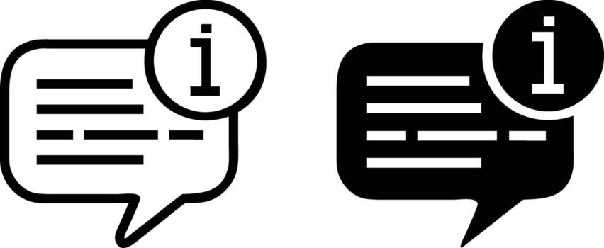 Two speech bubbles with the word 1 and a speech bubble with a speech bubble vector