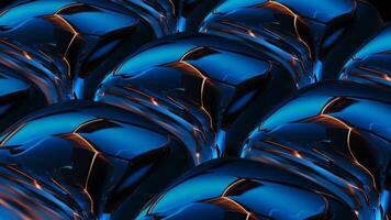 Techno Cubes Rotation with Elegant Metallic Reflection on Premium Background, Exclusive Technological Template Design video