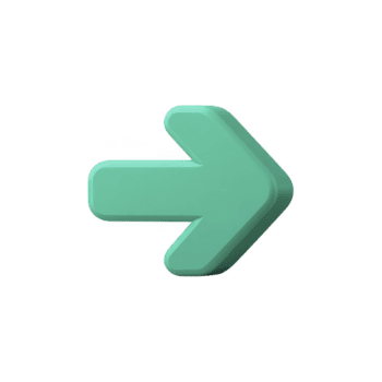 3D green arrow pointing to right, isolated on transparency background, symbolizing direction or movement. arrow has smooth, glossy finish, giving it modern look png