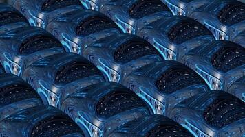 Exclusive Premium Elegant Techno Cubes Rotation with Metallic Reflection and Unique Background in Futuristic Template Structure video