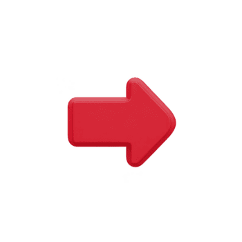 rojo flecha señalando a Derecha en llanura fondo, simbolizando dirección o movimienot. flecha es negrita y lustroso, haciendo eso estar fuera claramente png