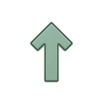 Green upward arrow icon with glossy finish, symbolizing direction or progress. arrow is simple and bold, ideal for digital interfaces or graphic design projects png