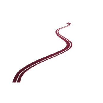 lindning röd pil på genomskinlighet bakgrund symboliserar riktning och rörelse, föreslår framsteg eller tillväxt. pil dynamisk form förmedlar känsla av energi och framåt- Momentum png