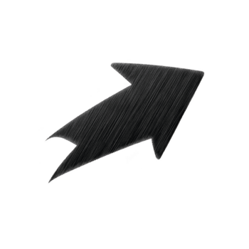 Black, sketch style arrow pointing upwards on transparent background, symbolizing growth and progress. hand drawn appearance adds creative and dynamic touch png