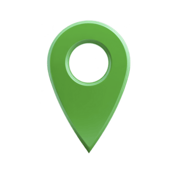 verde 3d mapa alfiler icono con circular agujero en centro, simbolizando ubicación o navegación, aislado en transparencia antecedentes png