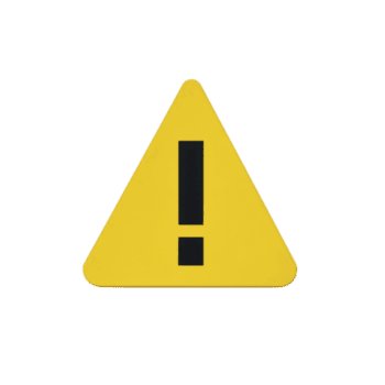 Yellow triangular warning sign with black exclamation mark symbolizes caution or alert. It is commonly used to indicate potential hazards or important information png