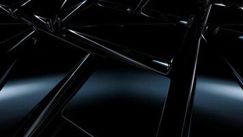 resumen cinematográfico movimiento terminado negro cifras con prima geométrico patrones creando un élite y exclusivo antecedentes diseño video