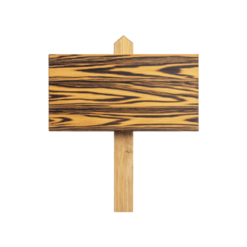 de madera firmar con natural grano modelo y rectangular forma es montado en de madera correo, aislado en transparencia antecedentes. firmar tiene rústico apariencia, adecuado para al aire libre o jardín utilizar png