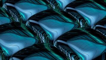 unik techno kuber rotation design med elit metallisk reflexion och elegant premie teknologisk bakgrund mall video