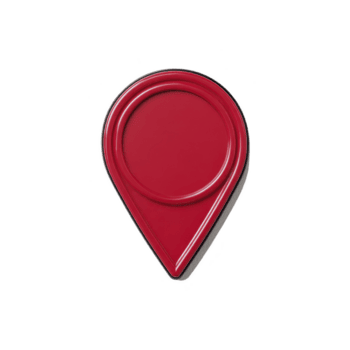 röd plats stift ikon med glansig Avsluta, vanligen Begagnade i digital Kartor till ange specifika punkt av intressera eller destination. design är enkel och modern png
