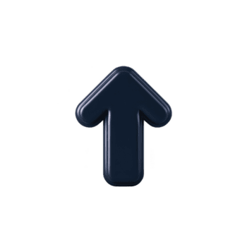 brillante, nero 3d freccia puntamento verso l'alto su trasparente sfondo, simboleggiante direzione o progresso. lucido finire Aggiunge moderno toccare per design png