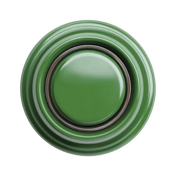 Glossy green ceramic plate with circular design and layered edges, viewed from above, showcasing its smooth texture and elegant simplicity png